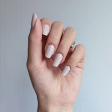 Load image into Gallery viewer, Buy Dusty Pink Sparkle Premium Designer Nail Polish Wraps & Semicured Gel Nail Stickers at the lowest price in Singapore from NAILWRAP.CO. Worldwide Shipping. Achieve instant designer nail art manicure in under 10 minutes - perfect for bridal, wedding and special occasion.