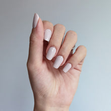 Load image into Gallery viewer, Buy Dusty Pink Sparkle Premium Designer Nail Polish Wraps & Semicured Gel Nail Stickers at the lowest price in Singapore from NAILWRAP.CO. Worldwide Shipping. Achieve instant designer nail art manicure in under 10 minutes - perfect for bridal, wedding and special occasion.