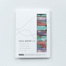 Load image into Gallery viewer, Buy Shimmering Paint Premium Designer Nail Polish Wraps & Semicured Gel Nail Stickers at the lowest price in Singapore from NAILWRAP.CO. Worldwide Shipping. Achieve instant designer nail art manicure in under 10 minutes - perfect for bridal, wedding and special occasion.