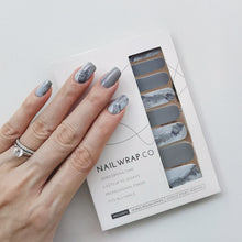 Load image into Gallery viewer, Buy Italian Marble Premium Designer Nail Polish Wraps & Semicured Gel Nail Stickers at the lowest price in Singapore from NAILWRAP.CO. Worldwide Shipping. Achieve instant designer nail art manicure in under 10 minutes - perfect for bridal, wedding and special occasion.