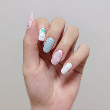 Load image into Gallery viewer, Buy Miss Bunny 🐰 Premium Designer Nail Polish Wraps & Semicured Gel Nail Stickers at the lowest price in Singapore from NAILWRAP.CO. Worldwide Shipping. Achieve instant designer nail art manicure in under 10 minutes - perfect for bridal, wedding and special occasion.