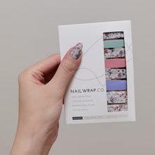 Load image into Gallery viewer, Buy English Floral Premium Designer Nail Polish Wraps & Semicured Gel Nail Stickers at the lowest price in Singapore from NAILWRAP.CO. Worldwide Shipping. Achieve instant designer nail art manicure in under 10 minutes - perfect for bridal, wedding and special occasion.