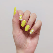 Load image into Gallery viewer, Buy Sunshine Plaid Premium Designer Nail Polish Wraps & Semicured Gel Nail Stickers at the lowest price in Singapore from NAILWRAP.CO. Worldwide Shipping. Achieve instant designer nail art manicure in under 10 minutes - perfect for bridal, wedding and special occasion.