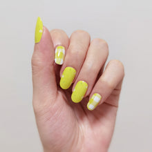 Load image into Gallery viewer, Buy Sunshine Plaid Premium Designer Nail Polish Wraps & Semicured Gel Nail Stickers at the lowest price in Singapore from NAILWRAP.CO. Worldwide Shipping. Achieve instant designer nail art manicure in under 10 minutes - perfect for bridal, wedding and special occasion.