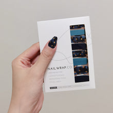 Load image into Gallery viewer, Buy Blue Odyssey Premium Designer Nail Polish Wraps & Semicured Gel Nail Stickers at the lowest price in Singapore from NAILWRAP.CO. Worldwide Shipping. Achieve instant designer nail art manicure in under 10 minutes - perfect for bridal, wedding and special occasion.