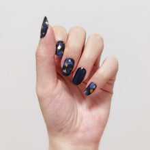 Load image into Gallery viewer, Buy Blue Odyssey Premium Designer Nail Polish Wraps & Semicured Gel Nail Stickers at the lowest price in Singapore from NAILWRAP.CO. Worldwide Shipping. Achieve instant designer nail art manicure in under 10 minutes - perfect for bridal, wedding and special occasion.