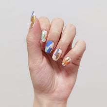 Load image into Gallery viewer, Buy Autumn Abstract Premium Designer Nail Polish Wraps & Semicured Gel Nail Stickers at the lowest price in Singapore from NAILWRAP.CO. Worldwide Shipping. Achieve instant designer nail art manicure in under 10 minutes - perfect for bridal, wedding and special occasion.