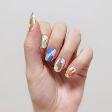 Load image into Gallery viewer, Buy Autumn Abstract Premium Designer Nail Polish Wraps &amp; Semicured Gel Nail Stickers at the lowest price in Singapore from NAILWRAP.CO. Worldwide Shipping. Achieve instant designer nail art manicure in under 10 minutes - perfect for bridal, wedding and special occasion.