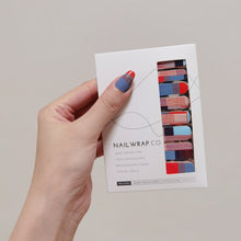 Load image into Gallery viewer, Buy Patchwork Premium Designer Nail Polish Wraps & Semicured Gel Nail Stickers at the lowest price in Singapore from NAILWRAP.CO. Worldwide Shipping. Achieve instant designer nail art manicure in under 10 minutes - perfect for bridal, wedding and special occasion.