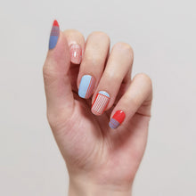 Load image into Gallery viewer, Buy Patchwork Premium Designer Nail Polish Wraps & Semicured Gel Nail Stickers at the lowest price in Singapore from NAILWRAP.CO. Worldwide Shipping. Achieve instant designer nail art manicure in under 10 minutes - perfect for bridal, wedding and special occasion.
