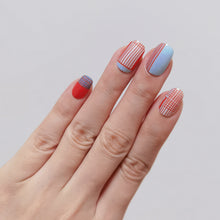Load image into Gallery viewer, Buy Patchwork Premium Designer Nail Polish Wraps & Semicured Gel Nail Stickers at the lowest price in Singapore from NAILWRAP.CO. Worldwide Shipping. Achieve instant designer nail art manicure in under 10 minutes - perfect for bridal, wedding and special occasion.