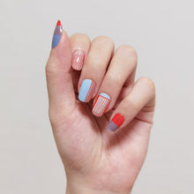 Load image into Gallery viewer, Buy Patchwork Premium Designer Nail Polish Wraps & Semicured Gel Nail Stickers at the lowest price in Singapore from NAILWRAP.CO. Worldwide Shipping. Achieve instant designer nail art manicure in under 10 minutes - perfect for bridal, wedding and special occasion.