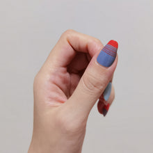 Load image into Gallery viewer, Buy Patchwork Premium Designer Nail Polish Wraps & Semicured Gel Nail Stickers at the lowest price in Singapore from NAILWRAP.CO. Worldwide Shipping. Achieve instant designer nail art manicure in under 10 minutes - perfect for bridal, wedding and special occasion.
