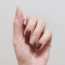 Load image into Gallery viewer, Buy Tiramisu Palette (Solid) Premium Designer Nail Polish Wraps &amp; Semicured Gel Nail Stickers at the lowest price in Singapore from NAILWRAP.CO. Worldwide Shipping. Achieve instant designer nail art manicure in under 10 minutes - perfect for bridal, wedding and special occasion.