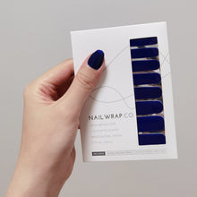Load image into Gallery viewer, Buy You Blue Me Away (Solid) Premium Designer Nail Polish Wraps & Semicured Gel Nail Stickers at the lowest price in Singapore from NAILWRAP.CO. Worldwide Shipping. Achieve instant designer nail art manicure in under 10 minutes - perfect for bridal, wedding and special occasion.