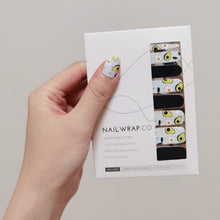 Load image into Gallery viewer, Buy Avo & Egg 🥑 - Nail Wrap of the Week Premium Designer Nail Polish Wraps & Semicured Gel Nail Stickers at the lowest price in Singapore from NAILWRAP.CO. Worldwide Shipping. Achieve instant designer nail art manicure in under 10 minutes - perfect for bridal, wedding and special occasion.