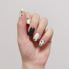 Load image into Gallery viewer, Buy Avo & Egg 🥑 - Nail Wrap of the Week Premium Designer Nail Polish Wraps & Semicured Gel Nail Stickers at the lowest price in Singapore from NAILWRAP.CO. Worldwide Shipping. Achieve instant designer nail art manicure in under 10 minutes - perfect for bridal, wedding and special occasion.