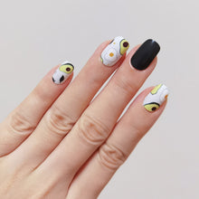Load image into Gallery viewer, Buy Avo & Egg 🥑 - Nail Wrap of the Week Premium Designer Nail Polish Wraps & Semicured Gel Nail Stickers at the lowest price in Singapore from NAILWRAP.CO. Worldwide Shipping. Achieve instant designer nail art manicure in under 10 minutes - perfect for bridal, wedding and special occasion.