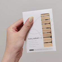 Load image into Gallery viewer, Buy Hint of Gold Premium Designer Nail Polish Wraps & Semicured Gel Nail Stickers at the lowest price in Singapore from NAILWRAP.CO. Worldwide Shipping. Achieve instant designer nail art manicure in under 10 minutes - perfect for bridal, wedding and special occasion.