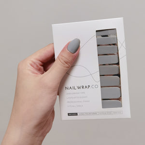 Buy Steely Gaze (Solid) Premium Designer Nail Polish Wraps & Semicured Gel Nail Stickers at the lowest price in Singapore from NAILWRAP.CO. Worldwide Shipping. Achieve instant designer nail art manicure in under 10 minutes - perfect for bridal, wedding and special occasion.