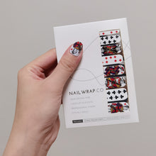 Load image into Gallery viewer, Buy Kings & Queens ♦️♣️ Premium Designer Nail Polish Wraps & Semicured Gel Nail Stickers at the lowest price in Singapore from NAILWRAP.CO. Worldwide Shipping. Achieve instant designer nail art manicure in under 10 minutes - perfect for bridal, wedding and special occasion.