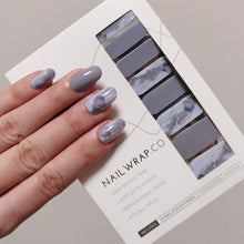 Load image into Gallery viewer, Buy Italian Marble Premium Designer Nail Polish Wraps & Semicured Gel Nail Stickers at the lowest price in Singapore from NAILWRAP.CO. Worldwide Shipping. Achieve instant designer nail art manicure in under 10 minutes - perfect for bridal, wedding and special occasion.