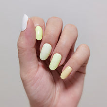 Load image into Gallery viewer, Buy Rays of Sunshine Palette (Solid) Premium Designer Nail Polish Wraps & Semicured Gel Nail Stickers at the lowest price in Singapore from NAILWRAP.CO. Worldwide Shipping. Achieve instant designer nail art manicure in under 10 minutes - perfect for bridal, wedding and special occasion.