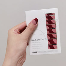 Load image into Gallery viewer, Buy Strawberry Milk Tea Premium Designer Nail Polish Wraps & Semicured Gel Nail Stickers at the lowest price in Singapore from NAILWRAP.CO. Worldwide Shipping. Achieve instant designer nail art manicure in under 10 minutes - perfect for bridal, wedding and special occasion.