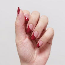 Load image into Gallery viewer, Buy Strawberry Milk Tea Premium Designer Nail Polish Wraps & Semicured Gel Nail Stickers at the lowest price in Singapore from NAILWRAP.CO. Worldwide Shipping. Achieve instant designer nail art manicure in under 10 minutes - perfect for bridal, wedding and special occasion.