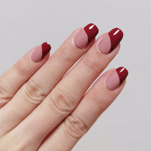 Load image into Gallery viewer, Buy Strawberry Milk Tea Premium Designer Nail Polish Wraps & Semicured Gel Nail Stickers at the lowest price in Singapore from NAILWRAP.CO. Worldwide Shipping. Achieve instant designer nail art manicure in under 10 minutes - perfect for bridal, wedding and special occasion.