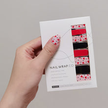 Load image into Gallery viewer, Buy Shape of My Heart ❤️ Premium Designer Nail Polish Wraps &amp; Semicured Gel Nail Stickers at the lowest price in Singapore from NAILWRAP.CO. Worldwide Shipping. Achieve instant designer nail art manicure in under 10 minutes - perfect for bridal, wedding and special occasion.
