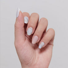 Load image into Gallery viewer, Buy Marvelous Marble Premium Designer Nail Polish Wraps & Semicured Gel Nail Stickers at the lowest price in Singapore from NAILWRAP.CO. Worldwide Shipping. Achieve instant designer nail art manicure in under 10 minutes - perfect for bridal, wedding and special occasion.