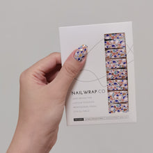 Load image into Gallery viewer, Buy Terrazzo Gem Premium Designer Nail Polish Wraps & Semicured Gel Nail Stickers at the lowest price in Singapore from NAILWRAP.CO. Worldwide Shipping. Achieve instant designer nail art manicure in under 10 minutes - perfect for bridal, wedding and special occasion.