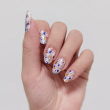 Load image into Gallery viewer, Buy Terrazzo Gem Premium Designer Nail Polish Wraps & Semicured Gel Nail Stickers at the lowest price in Singapore from NAILWRAP.CO. Worldwide Shipping. Achieve instant designer nail art manicure in under 10 minutes - perfect for bridal, wedding and special occasion.