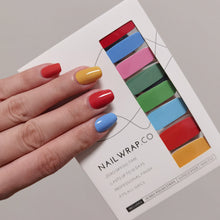 Load image into Gallery viewer, Buy Island Vibes Palette (Solid) Premium Designer Nail Polish Wraps & Semicured Gel Nail Stickers at the lowest price in Singapore from NAILWRAP.CO. Worldwide Shipping. Achieve instant designer nail art manicure in under 10 minutes - perfect for bridal, wedding and special occasion.