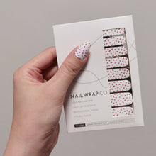 Load image into Gallery viewer, Buy Cherry ๐ Premium Designer Nail Polish Wraps & Semicured Gel Nail Stickers at the lowest price in Singapore from NAILWRAP.CO. Worldwide Shipping. Achieve instant designer nail art manicure in under 10 minutes - perfect for bridal, wedding and special occasion.