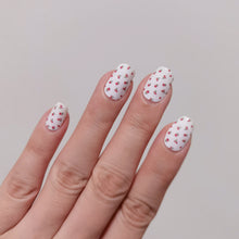 Load image into Gallery viewer, Buy Cherry ๐ Premium Designer Nail Polish Wraps & Semicured Gel Nail Stickers at the lowest price in Singapore from NAILWRAP.CO. Worldwide Shipping. Achieve instant designer nail art manicure in under 10 minutes - perfect for bridal, wedding and special occasion.
