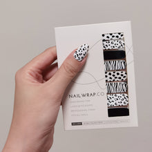 Load image into Gallery viewer, Buy Animal Print Premium Designer Nail Polish Wraps & Semicured Gel Nail Stickers at the lowest price in Singapore from NAILWRAP.CO. Worldwide Shipping. Achieve instant designer nail art manicure in under 10 minutes - perfect for bridal, wedding and special occasion.