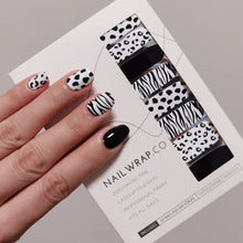 Load image into Gallery viewer, Buy Animal Print Premium Designer Nail Polish Wraps &amp; Semicured Gel Nail Stickers at the lowest price in Singapore from NAILWRAP.CO. Worldwide Shipping. Achieve instant designer nail art manicure in under 10 minutes - perfect for bridal, wedding and special occasion.