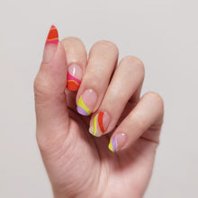 Load image into Gallery viewer, Buy Sun Glow Premium Designer Nail Polish Wraps & Semicured Gel Nail Stickers at the lowest price in Singapore from NAILWRAP.CO. Worldwide Shipping. Achieve instant designer nail art manicure in under 10 minutes - perfect for bridal, wedding and special occasion.