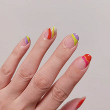 Load image into Gallery viewer, Buy Sun Glow Premium Designer Nail Polish Wraps & Semicured Gel Nail Stickers at the lowest price in Singapore from NAILWRAP.CO. Worldwide Shipping. Achieve instant designer nail art manicure in under 10 minutes - perfect for bridal, wedding and special occasion.