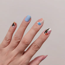 Load image into Gallery viewer, Buy Positively Palm Premium Designer Nail Polish Wraps & Semicured Gel Nail Stickers at the lowest price in Singapore from NAILWRAP.CO. Worldwide Shipping. Achieve instant designer nail art manicure in under 10 minutes - perfect for bridal, wedding and special occasion.