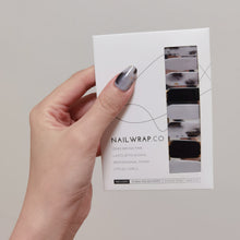 Load image into Gallery viewer, Buy In the Shadows Premium Designer Nail Polish Wraps & Semicured Gel Nail Stickers at the lowest price in Singapore from NAILWRAP.CO. Worldwide Shipping. Achieve instant designer nail art manicure in under 10 minutes - perfect for bridal, wedding and special occasion.