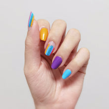 Load image into Gallery viewer, Buy There She Glows Premium Designer Nail Polish Wraps & Semicured Gel Nail Stickers at the lowest price in Singapore from NAILWRAP.CO. Worldwide Shipping. Achieve instant designer nail art manicure in under 10 minutes - perfect for bridal, wedding and special occasion.