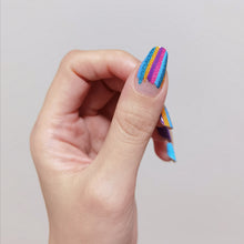 Load image into Gallery viewer, Buy There She Glows Premium Designer Nail Polish Wraps & Semicured Gel Nail Stickers at the lowest price in Singapore from NAILWRAP.CO. Worldwide Shipping. Achieve instant designer nail art manicure in under 10 minutes - perfect for bridal, wedding and special occasion.
