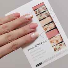 Load image into Gallery viewer, Buy Wildflower Premium Designer Nail Polish Wraps & Semicured Gel Nail Stickers at the lowest price in Singapore from NAILWRAP.CO. Worldwide Shipping. Achieve instant designer nail art manicure in under 10 minutes - perfect for bridal, wedding and special occasion.