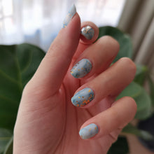 Load image into Gallery viewer, Buy Ocean Castle Premium Designer Nail Polish Wraps & Semicured Gel Nail Stickers at the lowest price in Singapore from NAILWRAP.CO. Worldwide Shipping. Achieve instant designer nail art manicure in under 10 minutes - perfect for bridal, wedding and special occasion.