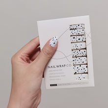 Load image into Gallery viewer, Buy Cookies N Cream - Nail Wrap of the Week Premium Designer Nail Polish Wraps & Semicured Gel Nail Stickers at the lowest price in Singapore from NAILWRAP.CO. Worldwide Shipping. Achieve instant designer nail art manicure in under 10 minutes - perfect for bridal, wedding and special occasion.