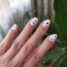 Load image into Gallery viewer, Buy Cookies N Cream - Nail Wrap of the Week Premium Designer Nail Polish Wraps & Semicured Gel Nail Stickers at the lowest price in Singapore from NAILWRAP.CO. Worldwide Shipping. Achieve instant designer nail art manicure in under 10 minutes - perfect for bridal, wedding and special occasion.