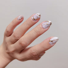 Load image into Gallery viewer, Buy Luxe Gold Premium Designer Nail Polish Wraps & Semicured Gel Nail Stickers at the lowest price in Singapore from NAILWRAP.CO. Worldwide Shipping. Achieve instant designer nail art manicure in under 10 minutes - perfect for bridal, wedding and special occasion.
